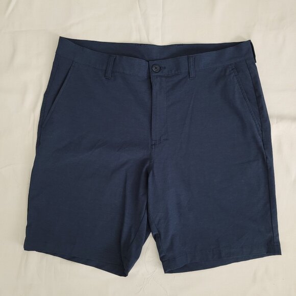 Men's Blue Variegated PGA Tour Shorts Size 38 Waist, Nice Condition! - Picture 1 of 9